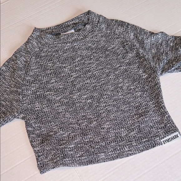 Gymshark Tops - Gymshark Black and White Knit Top.  Medium